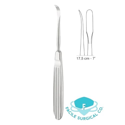 17.5 danial Daniel Gubisch Raspatory, 17cm – Medium Curved - Image 1