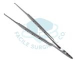 Bishop Harmon Iris Forceps 1X2 teeth Tip 0.4mm Length 9cm - Image 2
