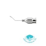 Banaji LASIK cannula, 25 gauge, Sandblasted bullet shaped tip