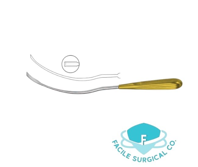 front glaber Frontoglabellar Dissector 26.5cm, S-Shaped Curved - Image 1