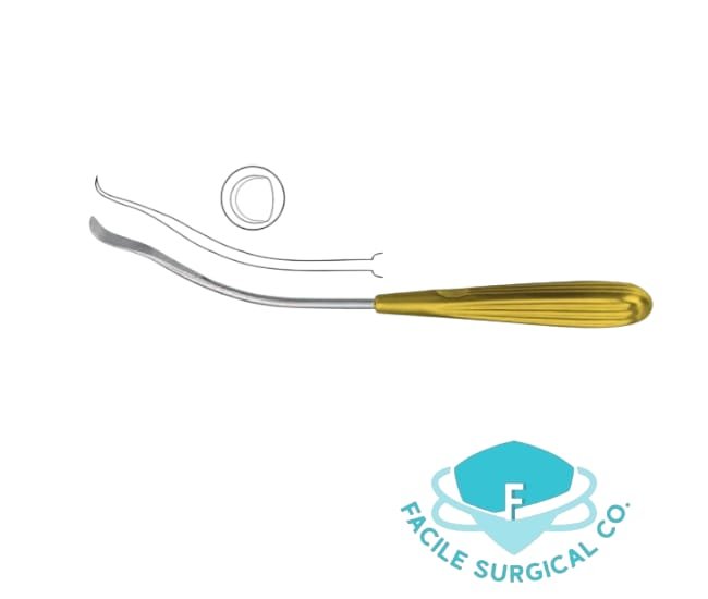 mid facial Midface Facial Dissector 22.5cm, Half Curved - Image 1