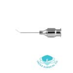 Air injection cannula, 27 gauge, 12.0mm from bend to tip