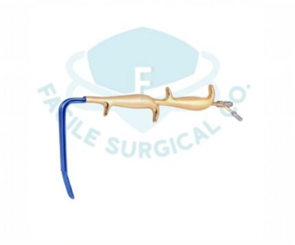 Ferriera Style Fiber Optic Retractor Double Handle Insulated With Smooth End 18.5