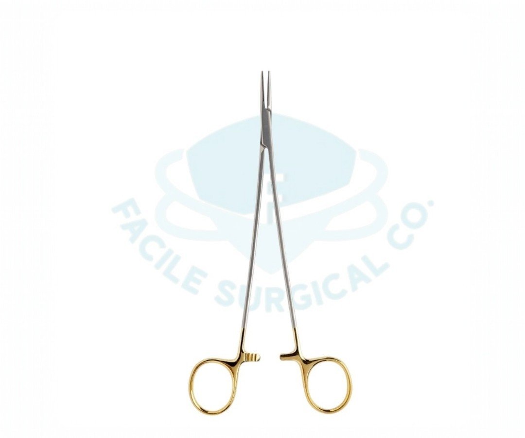 Debakey-1 (1) (2) Debakey T.C. Needle Holder with Tungsten Carbide Inserts - Image 1