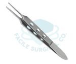 Bishop Harmon Iris Forceps 1X2 teeth Tip 0.4mm Length 9cm