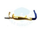 Tebbetts Fiber Optic Retractor Insulated With Teeth 18.5cm